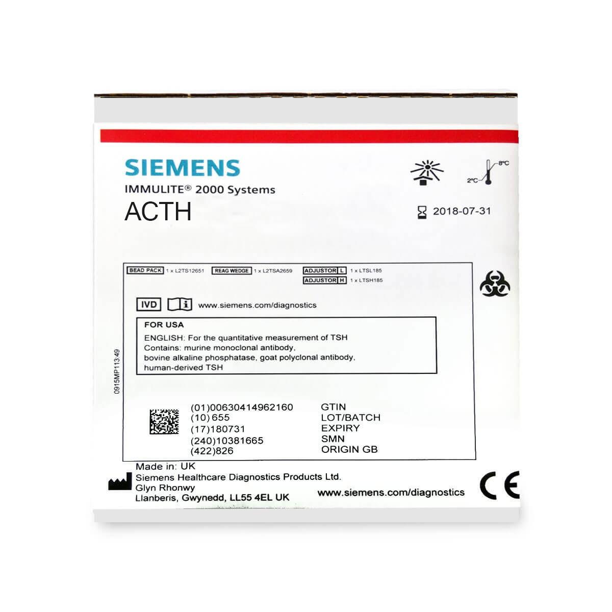 ACTH reagent siemens immulite 2000